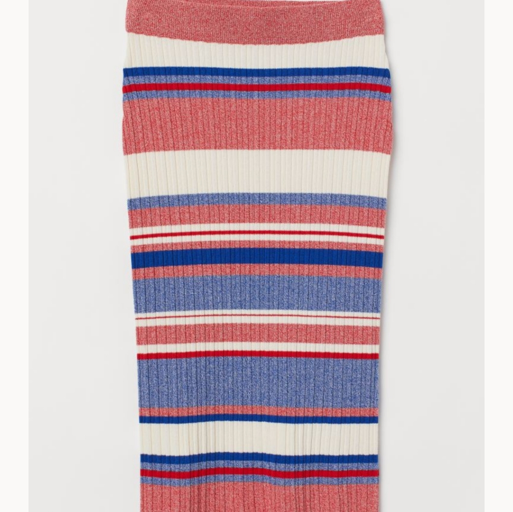 H&M Ribbed Knit Midi Sweater Skirt - Picture 6 of 7
